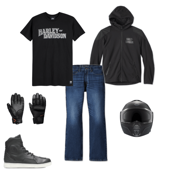 Willie G Skull Graphic Deflector 2.0 Hooded Riding Fleece | Harley