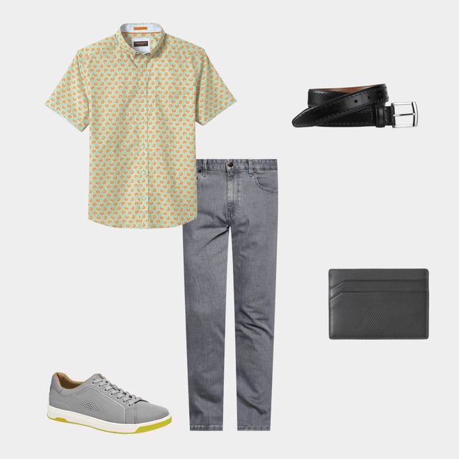 2nd bundle featuring 4 items which compliment Printed Cotton Short-Sleeve Shirt
