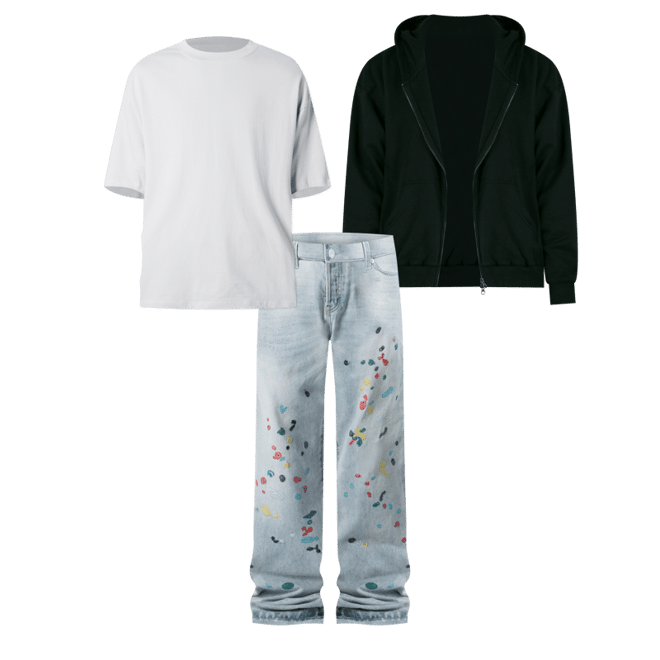 BAGGY DENIM 迷彩 BAGGY DENIM 迷彩