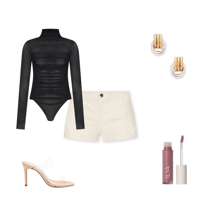 1st bundle featuring 4 items which compliment Gianna Micro Mini Shorts
