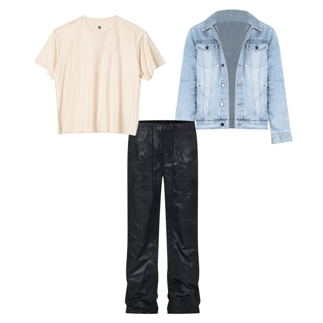 Every Day Trucker Jacket - Light Blue | mnml | shop now