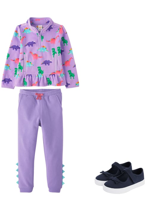1st bundle featuring 2 items which compliment Girls Dino Fleece Jogger Pants