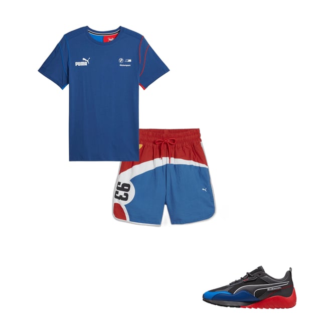 Puma bmw shorts red hotsell
