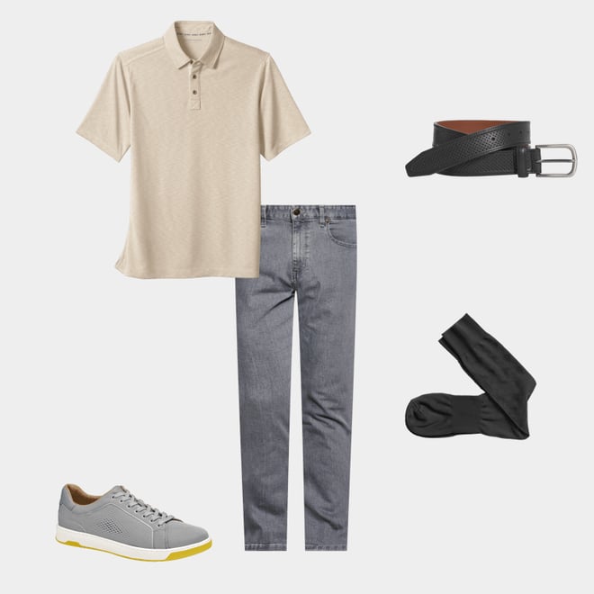3rd bundle featuring 4 items which compliment Microfiber Tonal Argyle Socks