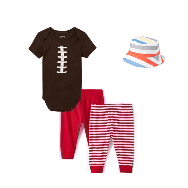2nd bundle featuring 2 items which compliment Baby Boys Striped Reversible Bucket Hat