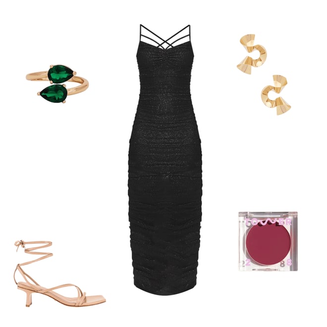 1st bundle featuring 4 items which compliment x REVOLVE Corinne Midi Dress