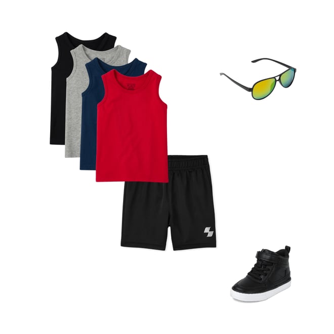 7th bundle featuring 3 items which compliment Toddler Boys Tank Top 4-Pack