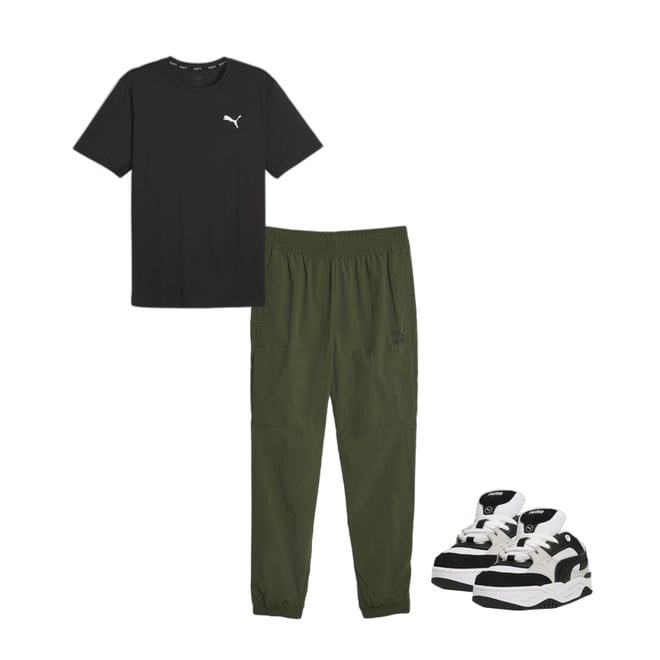 Men’s Short Sleeve T-Shirt Puma Run Favorite Lime green