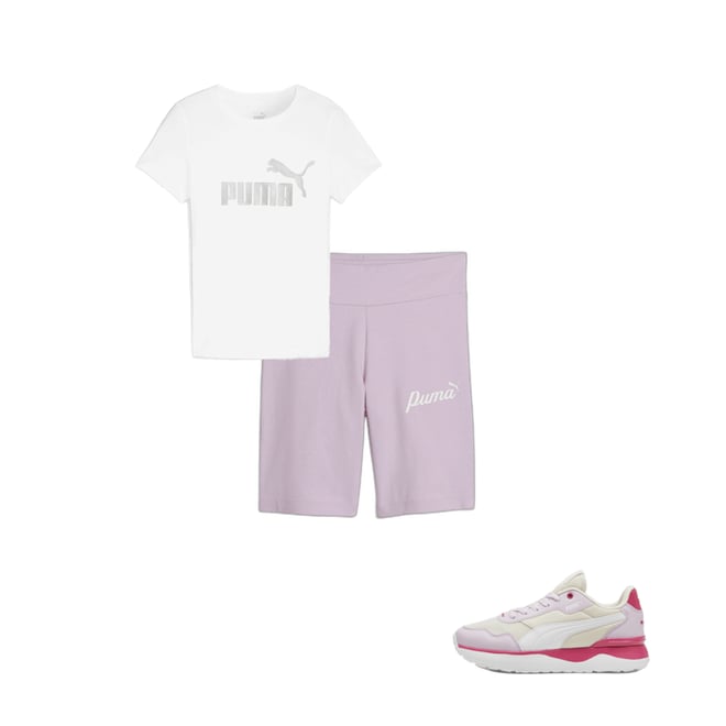T-shirt in jersey con piume Bambina, Rosa | TWINSET Milano