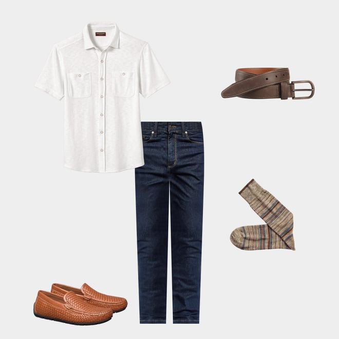 7th bundle featuring 4 items which compliment Heather Stripe Socks