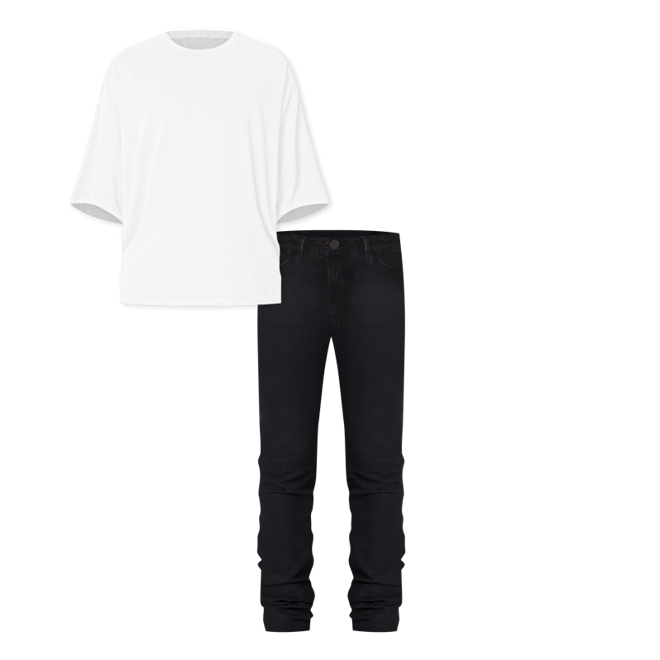X43 Stretch Denim - Matte Black | mnml