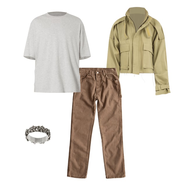 Cropped M65 Jacket - Khaki | mnml | shop now