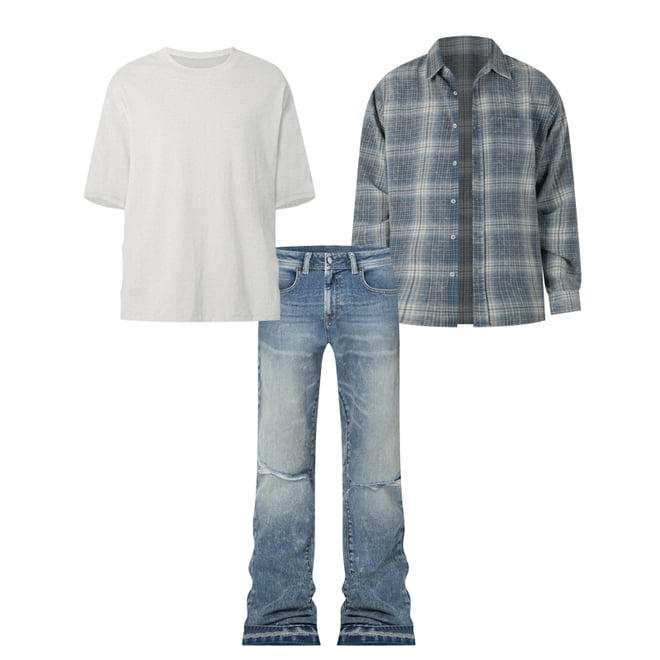 Vintage Plaid Shirt - Blue/White | mnml | shop now Vintage Plaid Shirt - Blue/White | mnml | shop now
