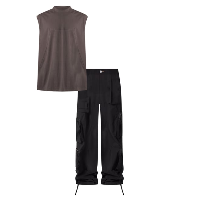 Multi Pocket Drawcord Pants - Black | mnml | shop now