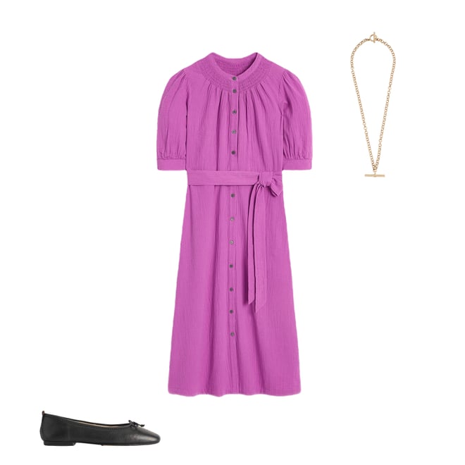 6th bundle featuring 2 items which compliment Ada Double Cloth Midi Dress-Foxglove Purple
