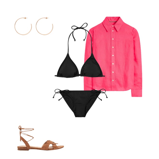 3rd bundle featuring 4 items which compliment Sienna Linen Shirt-Camelia Pink