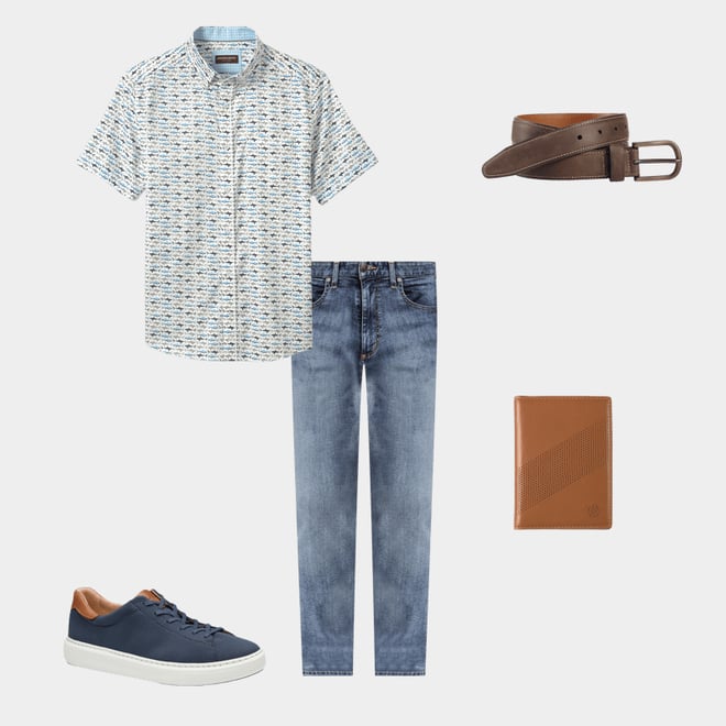 3rd bundle featuring 4 items which compliment Oiled Contrast Stitched Belt