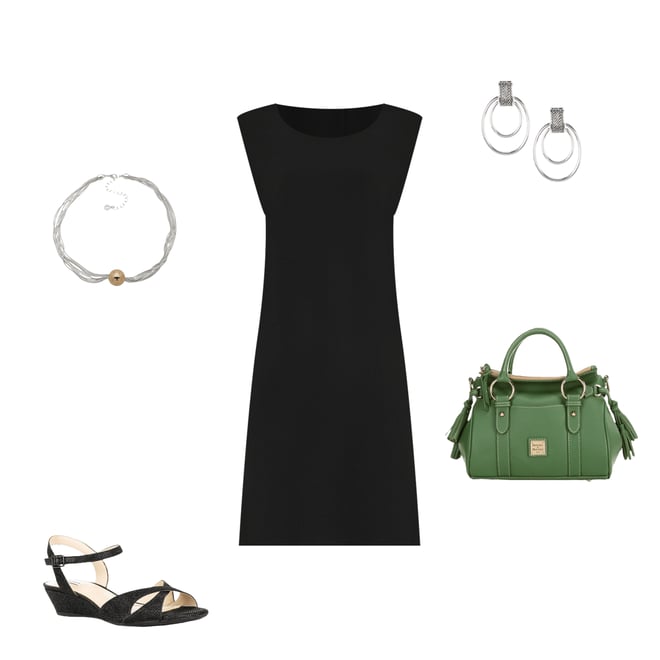 midi fit-and-flare dresses Anne Klein Blouson Sleeve Tiered Patio Dress