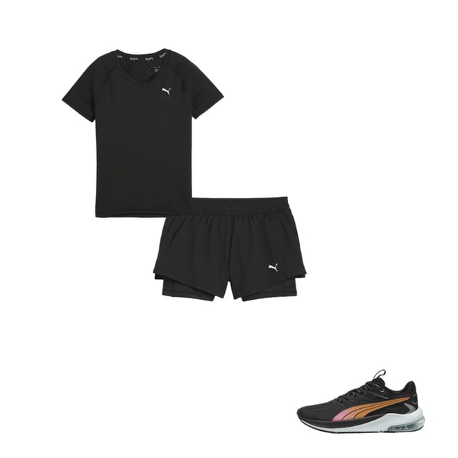 Puma 2 in 1 shorts women's best sale