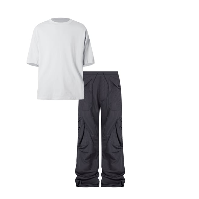 【604SERVICE】DETACHABLE MULTI CARGO PANTS WASHED BLACK 604SERVICE】DETACHABLE MULTI CARGO PANTS WASHED BLACK