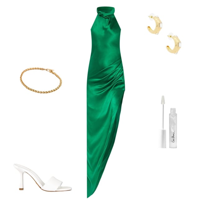 amanda uprichard samba dress green Amanda Uprichard Dress in Grass Green Faux Leather – Gigi's Closette Ltd main image 1