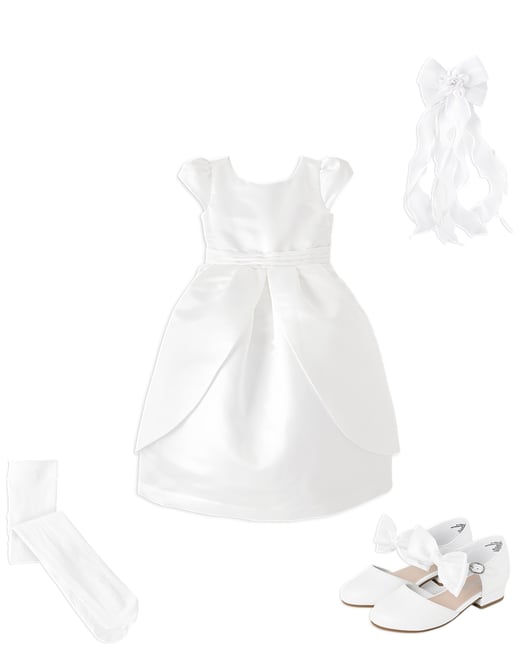 3rd bundle featuring 3 items which compliment Girls Satin Dress