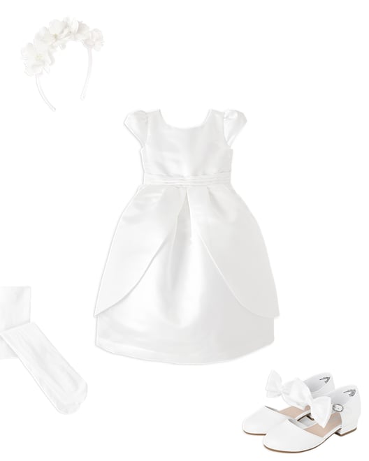 3rd bundle featuring 3 items which compliment Girls Floral Pearl Headband