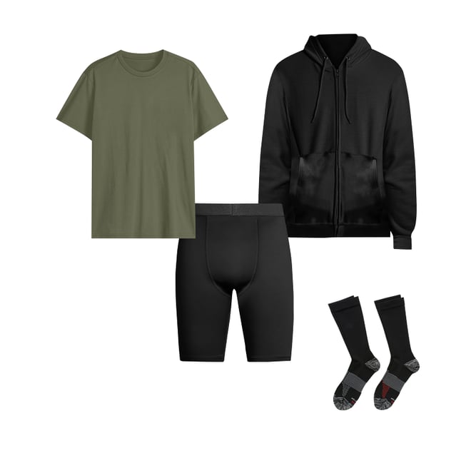 Hanes sport men's performance compression shorts on sale
