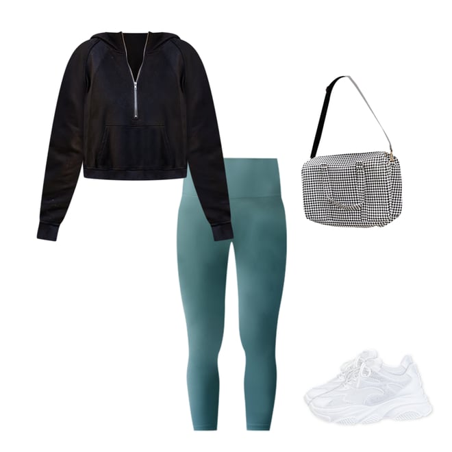 Forest Green Leggings by t-n-d on Polyvore  Cute outfits with leggings,  Outfits with leggings, Green leggings outfit