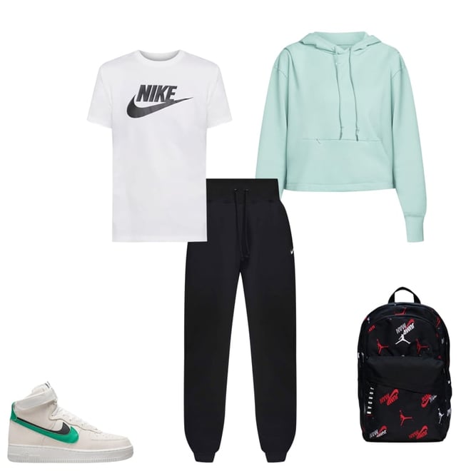 Nike Air Force 1 Mini Swoosh (Neptune Green) - Sneaker Freaker