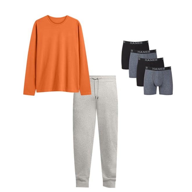 Hanes orange sweatpants hotsell