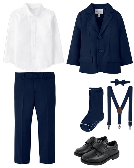 5th bundle featuring 5 items which compliment Boys Bow Tie And Suspenders Set