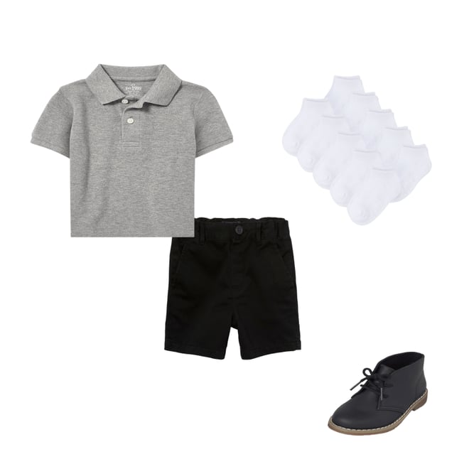 Baby boy best sale black chino shorts