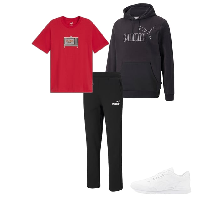Puma Men's Check Polar Hoody Hoodies main image 1