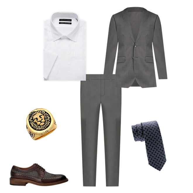 Saks Fifth Avenue Classic Fit Wool Suit on SALE