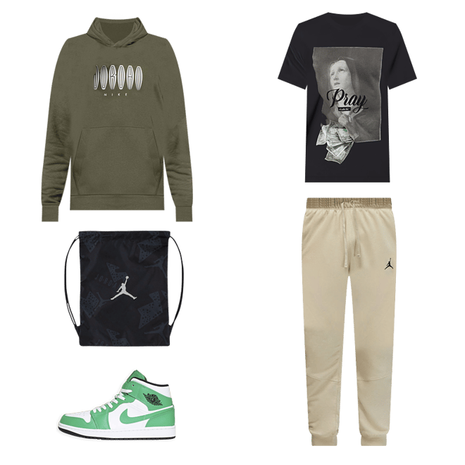 Nike Air Jordan Flight MVP Menu0026#039;s Sizes Pullover Hoodie Green DQ7559-325  | eBay