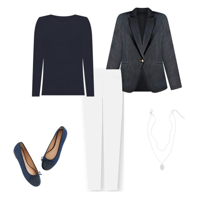 Refined Denim Modern Blazer