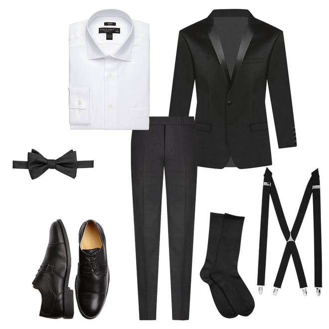 Calvin Klein Slim Fit Satin Shawl Collar Tuxedo Jacket, Black - Men's Suits  | Men's Wearhouse