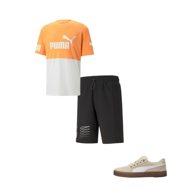 Ensemble short discount tee shirt puma