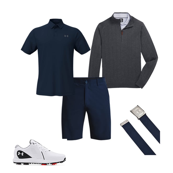 NWT Under Armour Men's UA Drive Golf Shorts 1364409 Navy Blue Size 36  Retail $70