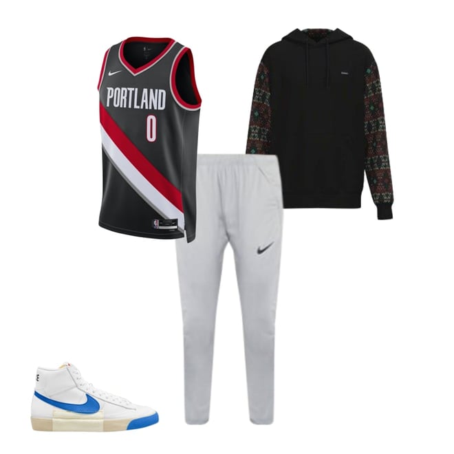 Nike Portland Trail Blazers Damian Lillard Swingman Road Jersey