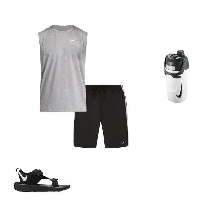 Nike Men's Heather Sleeveless Hydroguard - Hibbett