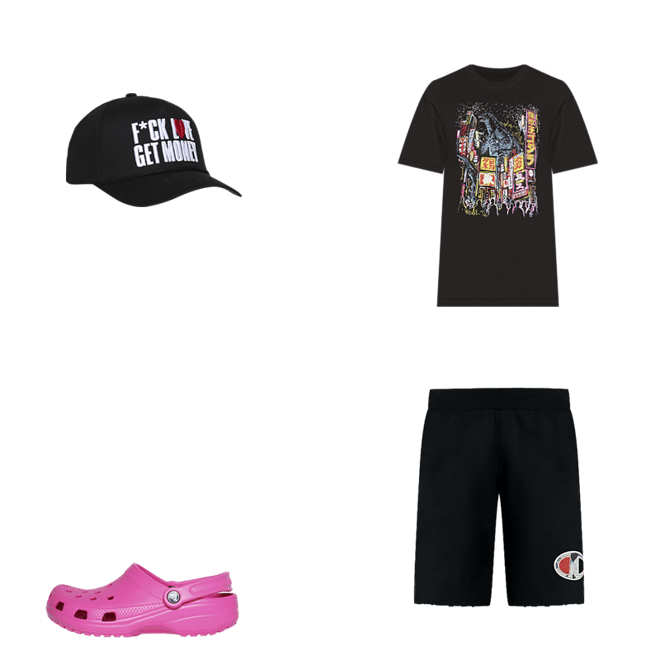 Playera Champion Short Sleeve JS para Hombre. GT23H-5867CA-003 negro M  Champion GT23H-5867CA-003 SHORT SLEEVE JS