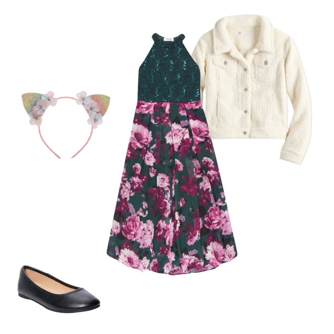 girls sequin maxi dress