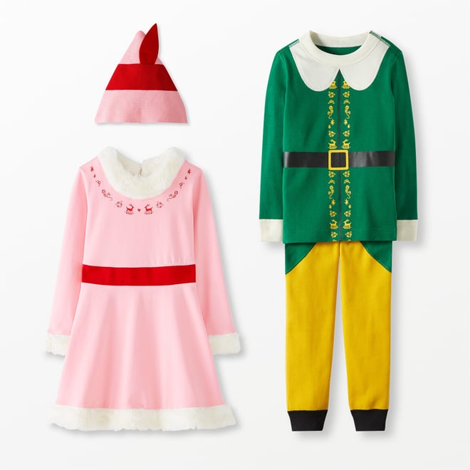 Kids Warner Bros Discovery Buddy the Elf Costume Long John Pajamas Set Hanna Andersson