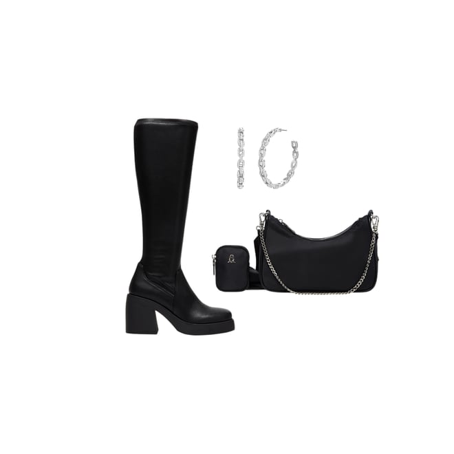 BERKLEIGH Black Wide Calf Knee High Boot  Women's Platform Boots – Steve  Madden
