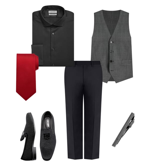 Calvin Klein Men's Dress Shirt Regular Fit Non Iron Herringbone French  Cuff, Black, 17.5 Neck 36-37 Sleeve