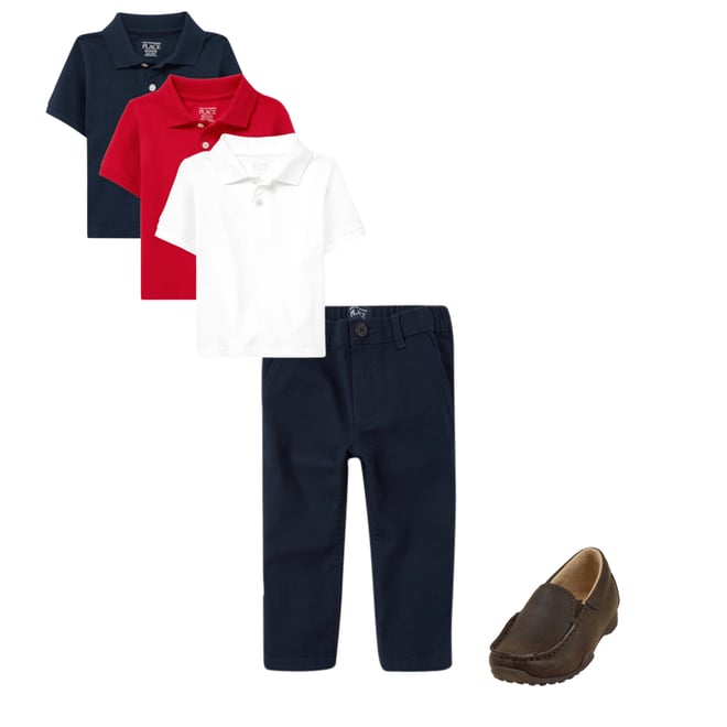 Baby And Toddler Boys Uniform Woven Stretch Skinny Chino Pants