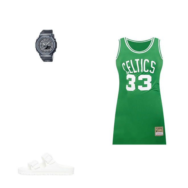 MITCHELL AND NESS Boston Celtics Jersey TFSM5885-BCE85LBIGREN - Shiekh