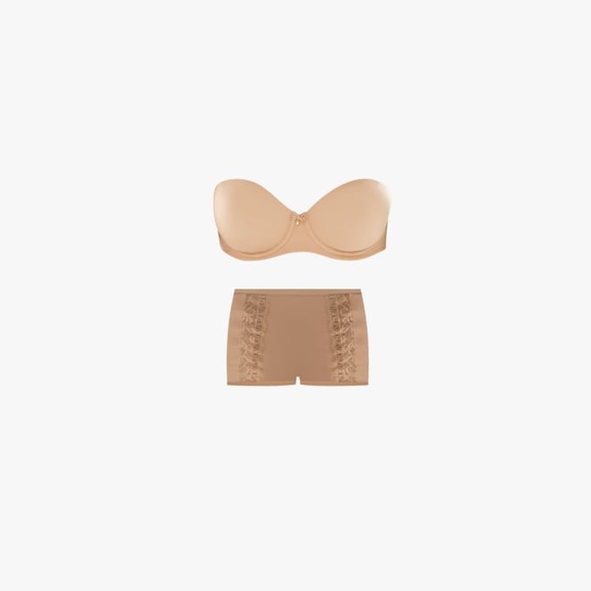 Soma Allura Multiway Strapless Underwire Lightly Lined Beige Bra 36D Tan  Size 36 D - $14 - From Eileen
